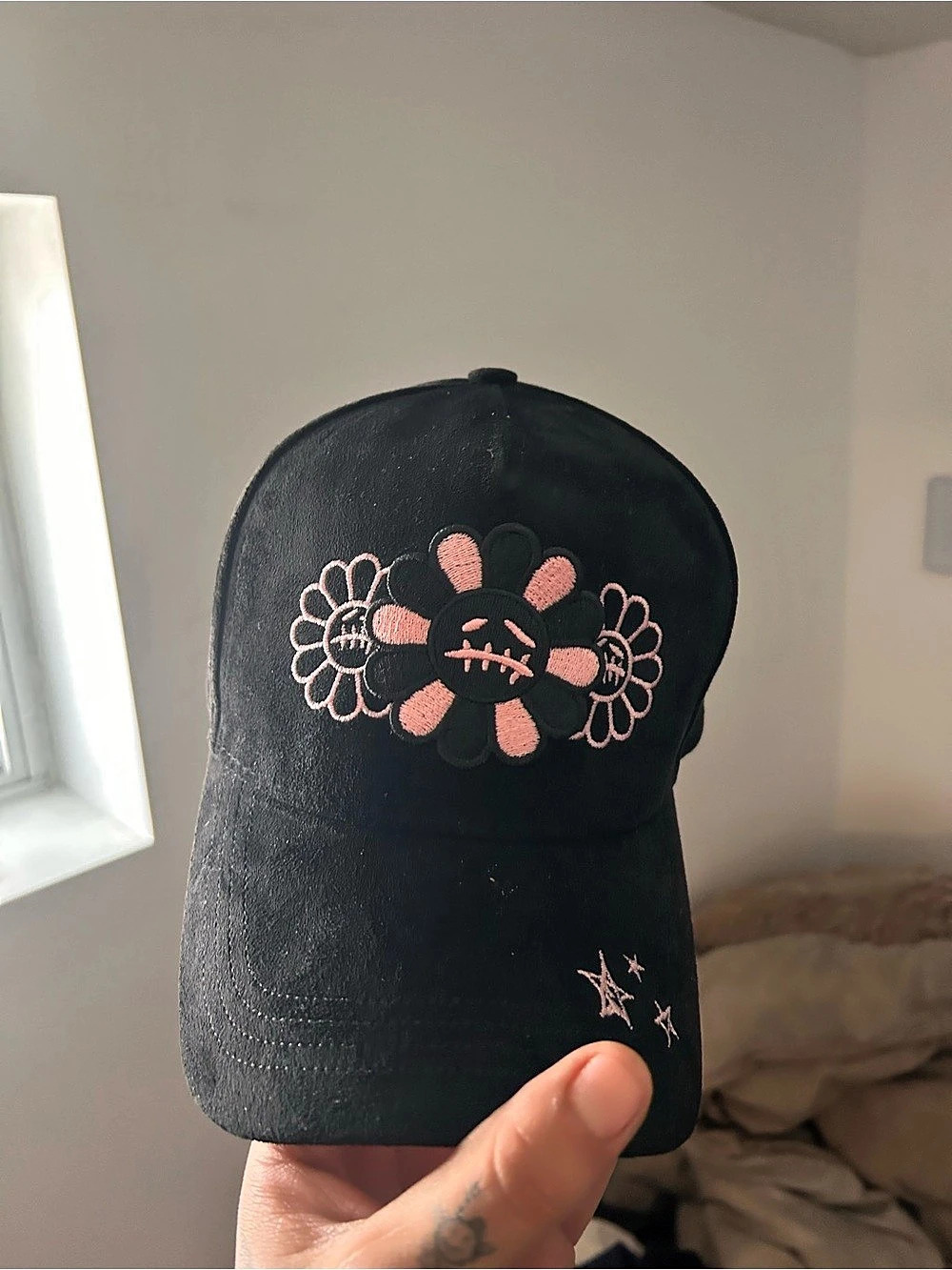 INNEEDIT 1st Anniversary Black & Pink Embroidered Snapback Hat Rare